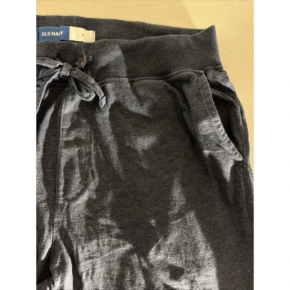 Old Navy Men's Size L Navy Blue Jogger Sweatpants Elastic Waist Drawstring